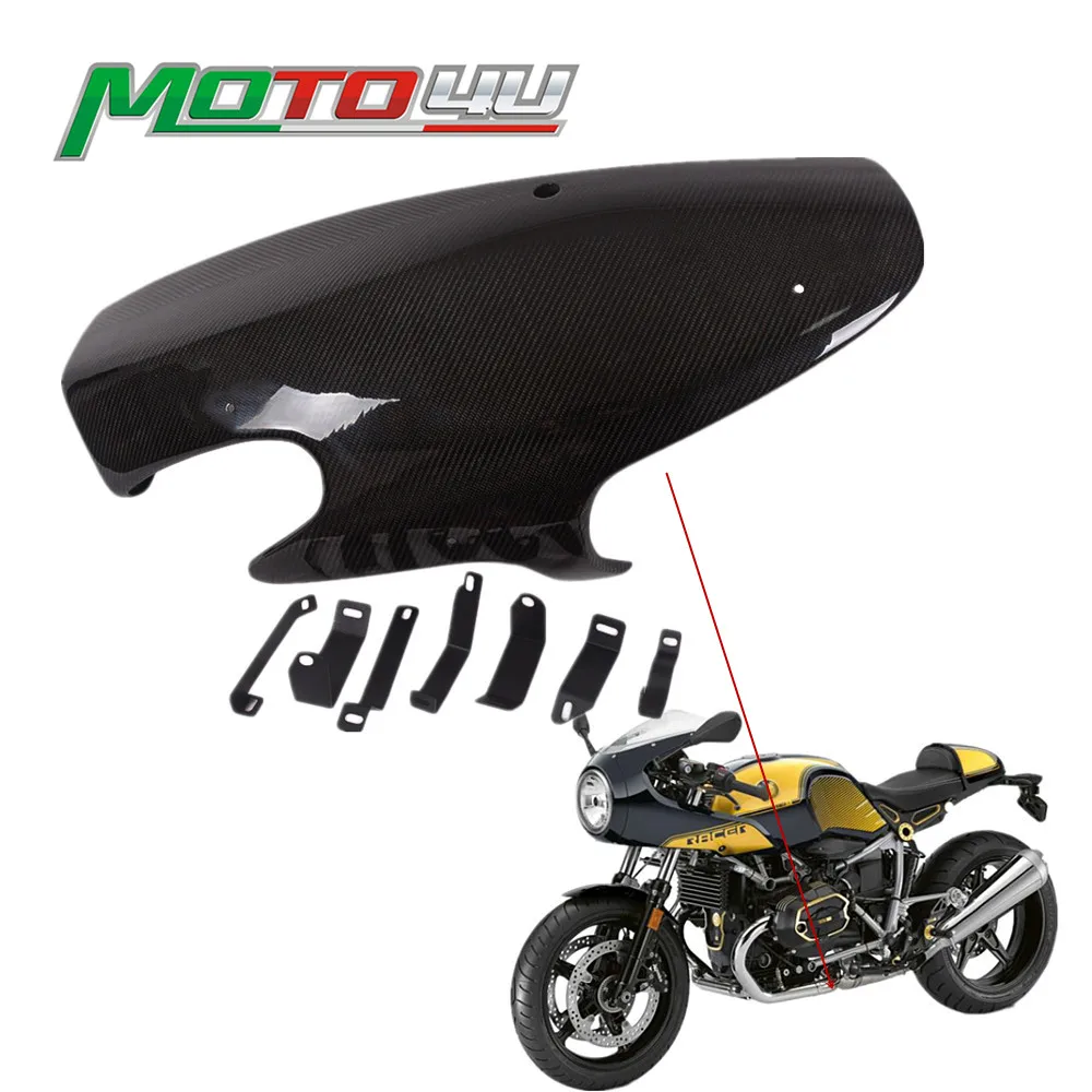 

Motorcycle Carbon Fiber Engine Spoiler Bellypan Panel Twill Gloss Accessories Lower Bottom Cover For BMW R NINE T R9T RnineT