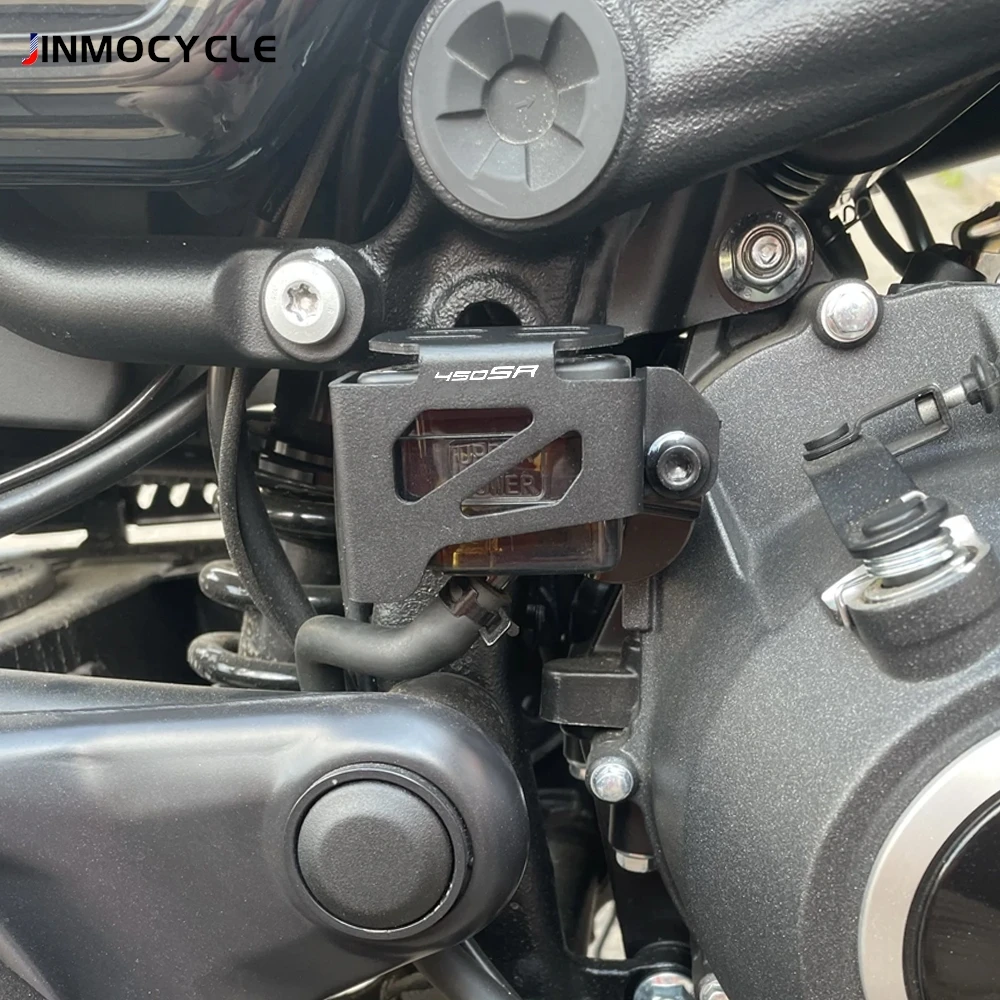 

For CFMOTO CF MOTO 450 SR 450 450SR SR450 2022 2023 2024 2025 Motorcycle Rear Brake Reservoir Guard Oil Tank Protector Cover