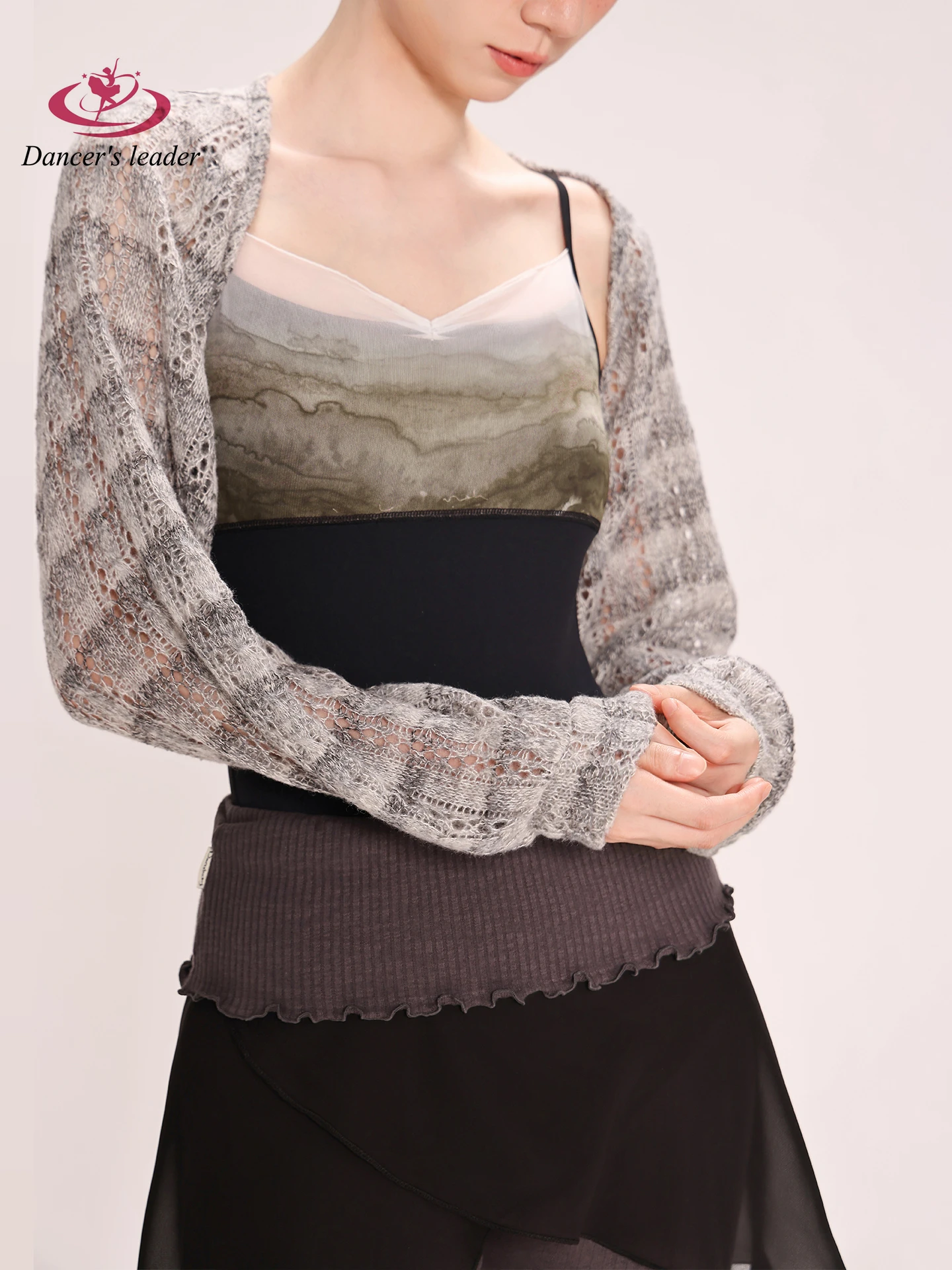 Tuta da balletto professionale per donne adulte che dimagrisce danza yoga pratica tuta maglione a maniche lunghe spalla calda