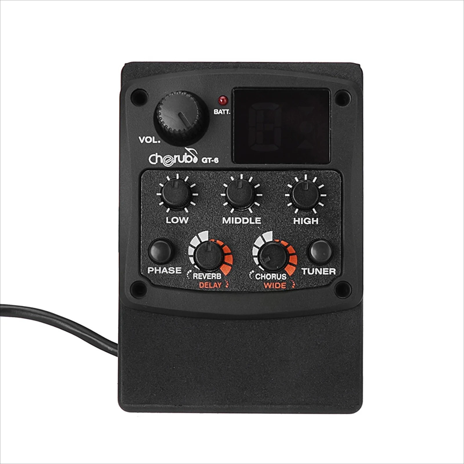 cherub-g-tone-gt-6-preamplificatore-per-chitarra-acustica-pickup-piezo-equalizzatore-eq-a-3-bande-accordatore-lcd-effetti-vari-reverb-delay-chorus-connettore-635mm