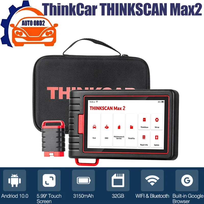 

THINKCAR Thinktool ThinkScan Max 2 OBD2 Scanner THINKCAR ThinkScan Max Car Diagnostic Tool DPF IMMO CANFD Protocol ECU Coding