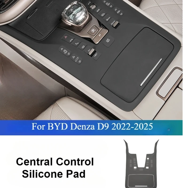 

Central Control Silicone Pad Anti-Scratch Gear Shift Button Panel Protective Mat for BYD Denza D9 2024 2025 Iterior Accessories