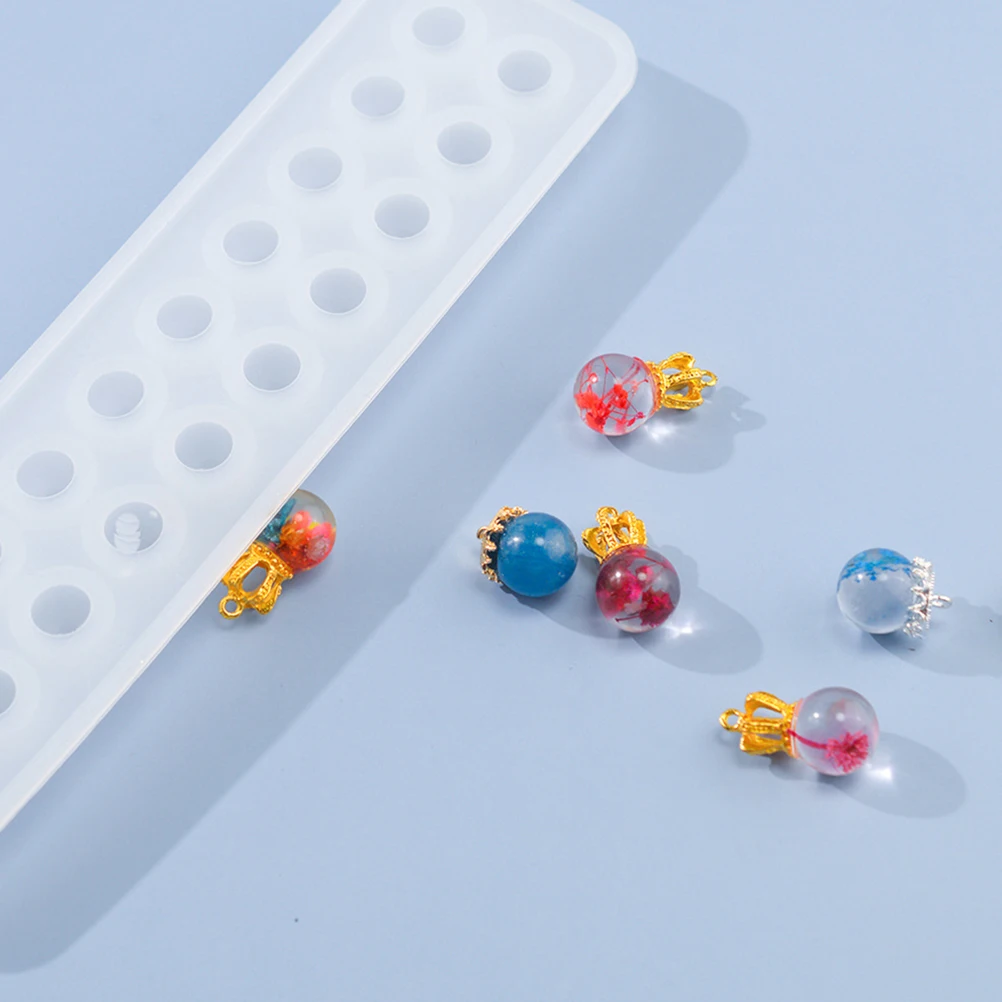 

3 pcs Silicone Hanging Pendant Molds Diy Jewelry Molds Creative Crystal Epoxy Mold For Handmade Gifts Durable Non-Stick Easy