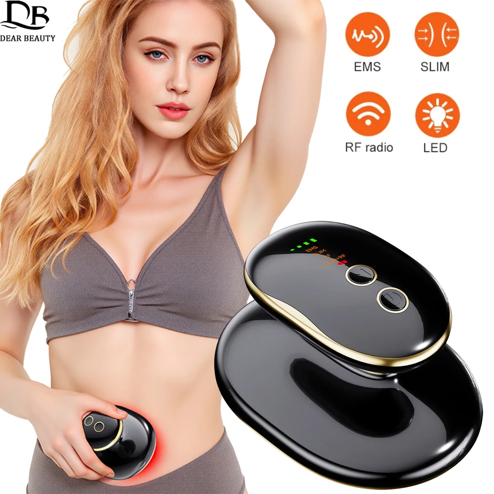 

EMS RF Radio Frequency Body Slimming Machine Fat Burner Slim Shaping Device 4 Color Light Therapy Lose Weight Cellulite Massager
