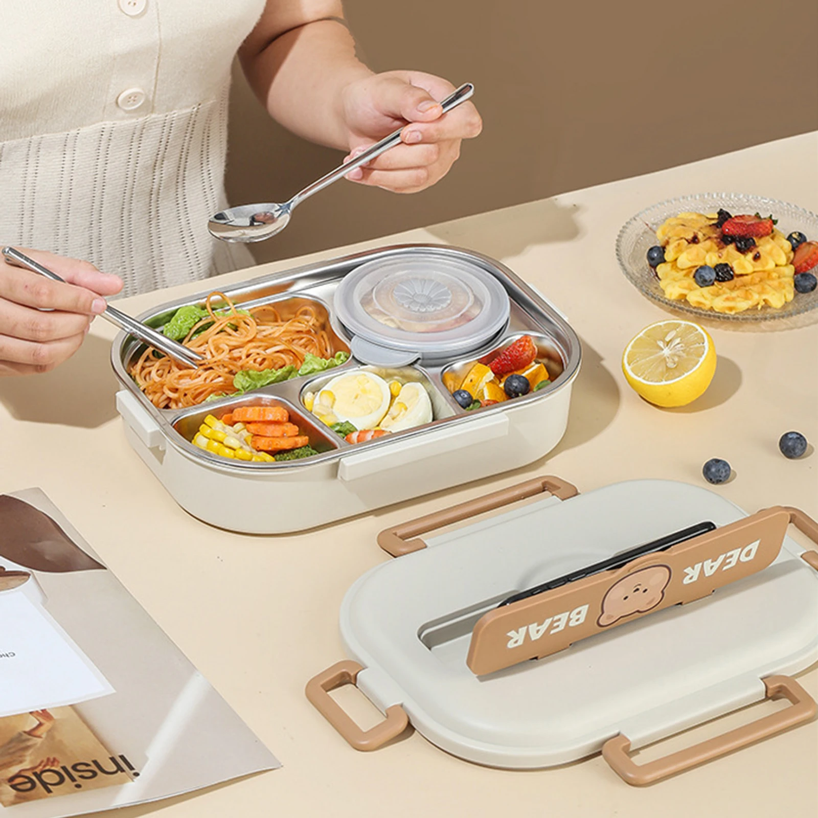 Контейнер для хранения фруктов – обзор и цена Stainless Lunch Box