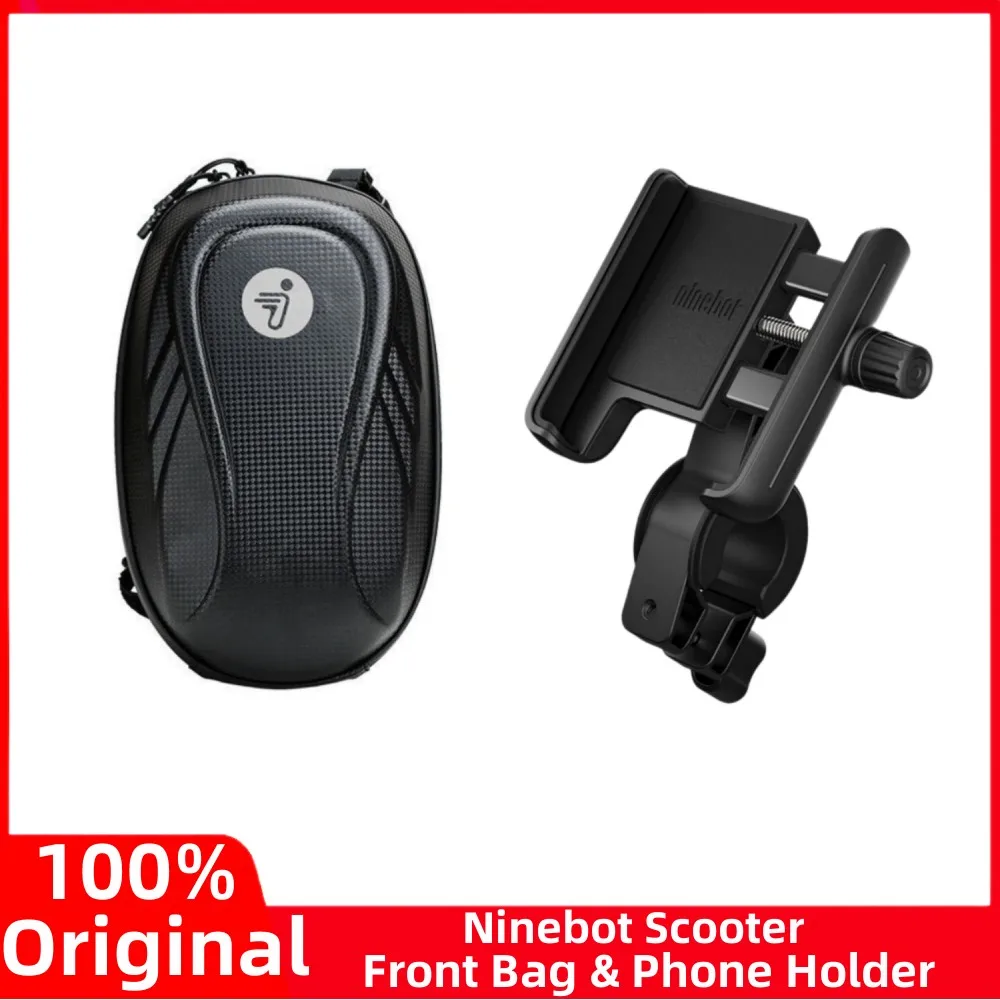 Original Ninebot Segway Front Bag & Phone Holder for Ninebot MAX G30 G30L F20 F40 F Series Electric Scooter Riding Accessories