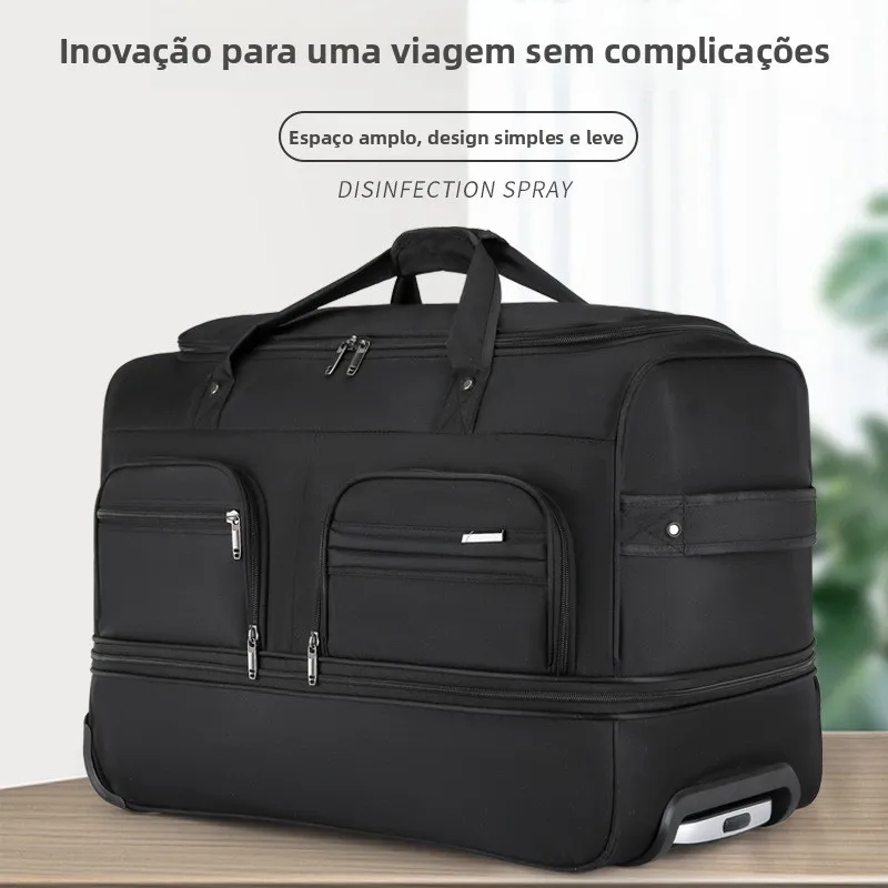 large-capacity-travel-backpack-multi-function-fold-expand-business-trip-luggage-bag-pull-rod-bag-travel-suitcase