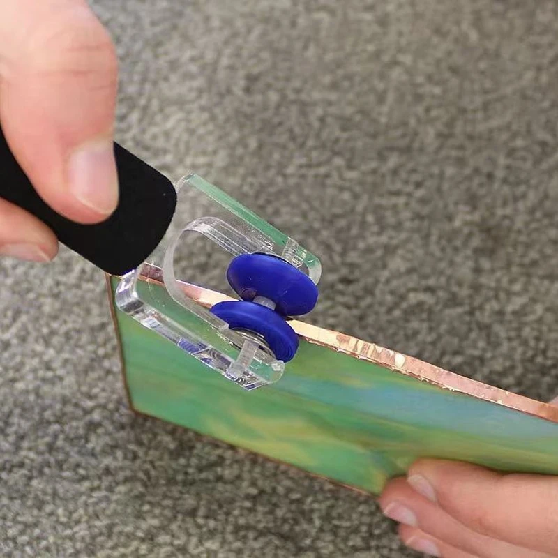 Lightweight Professional Supplies For Copper Tape Wrapping Tool Stained Glass Hand Foiling Wrapper Beginners Equipment view 2