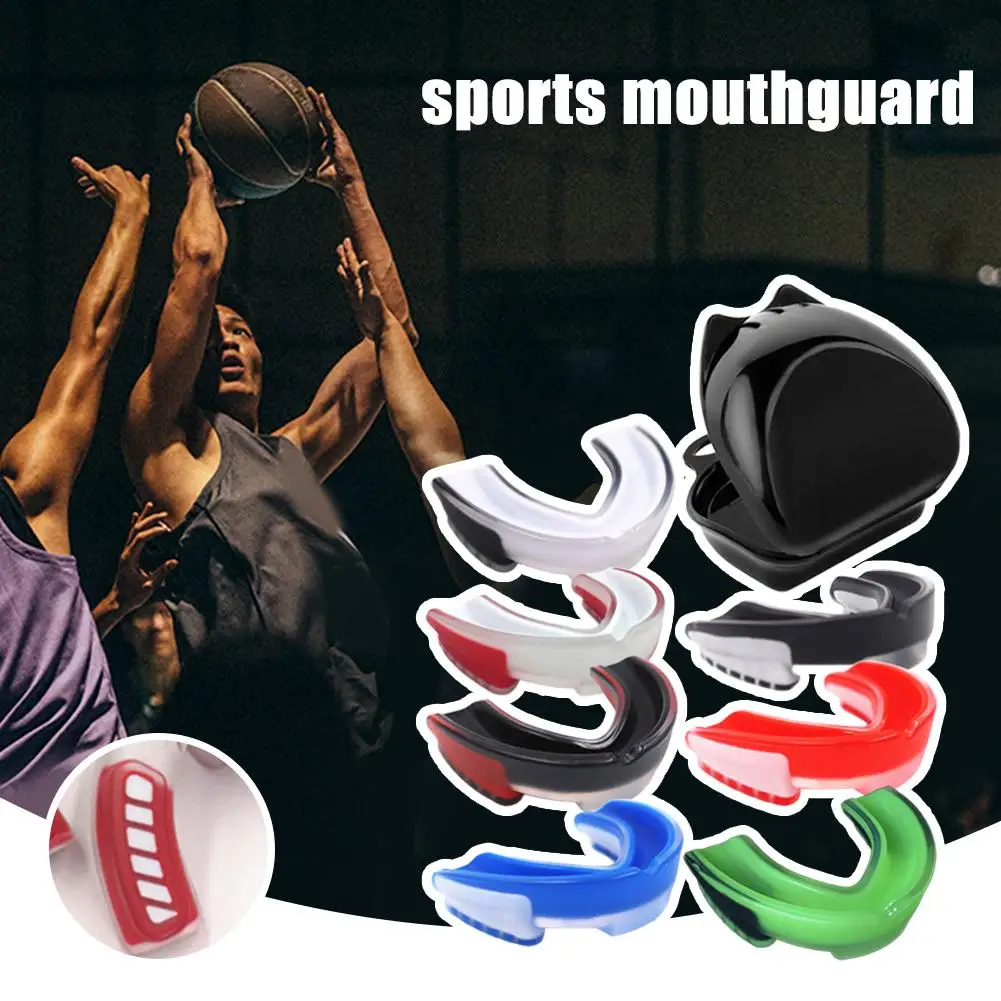 Fighting Training Mouth Guard Boxing Gum Slim Fit Adult Mouthguard Sports Wrestling Protection Teeth Boxing Football L4W0