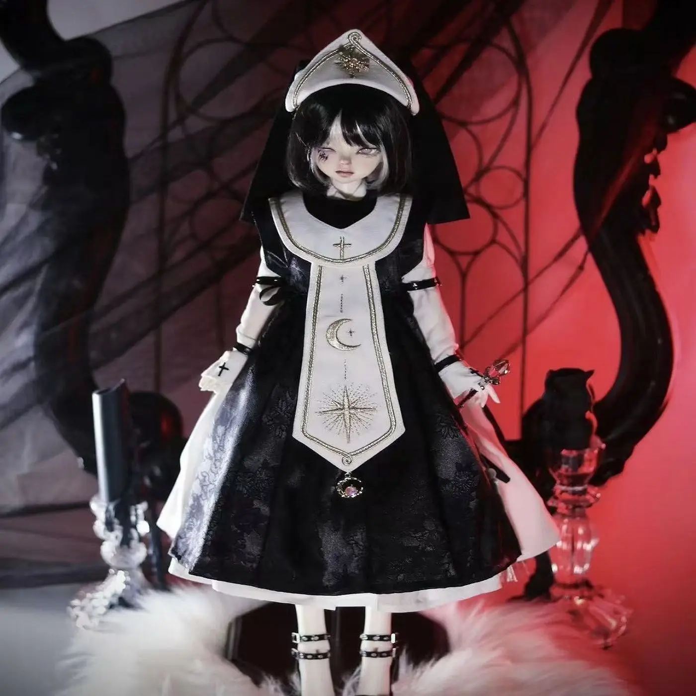 Nuevo traje de ropa para muñeca 1/4 para muñeca Bjd de 45cm, conjunto de falda, juguetes para niña, regalo para casa de juegos, accesorios para muñecas de moda, sin muñeca