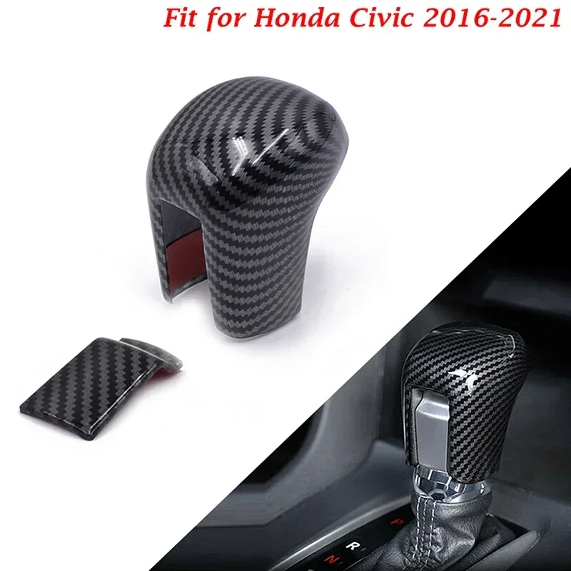 

Car Automatic Gear Shift Knob Cover Trim For Honda Civic 10th Gen Sedan Hatchback LX EX EX-L Sport Touring Si Coupe 2016-2021