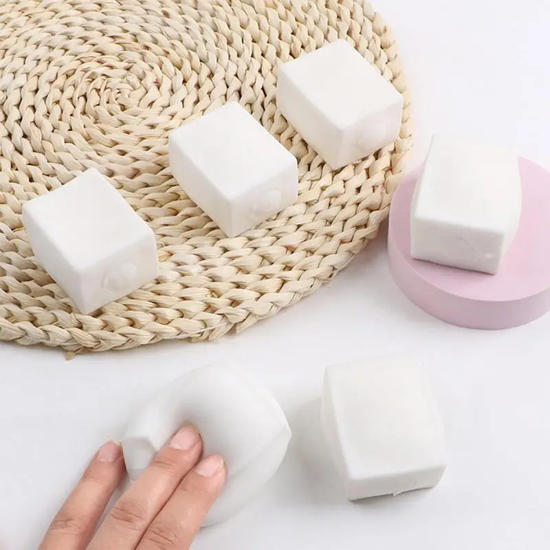 

Super Soft Tofu Stress Relief Squishys Fidget Toy TPR Mochi Antistress Adult Children Slow Rebound Sensory Toys