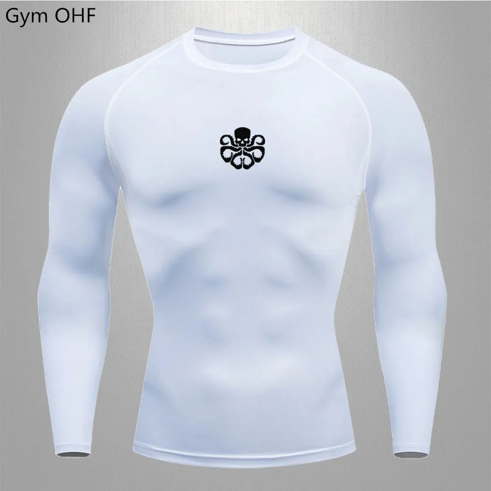 

Men'S Tight Fitting T-Shirt Rashguard Jogging T-Shirt Fitness Tight Gym Short Sleeved Breathable Quick Drying Sportswear