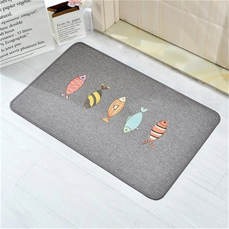 

40*60 см ковер для ванной комнаты и кухни, домашний декор, напольный ковер, впитывающий нескользящий коврик, мягкий коврик для входа в спальню, современный стиль, коврик для двери