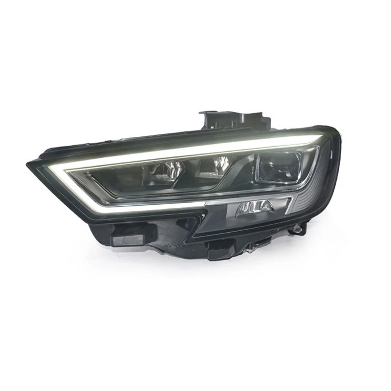 تصفيف السيارة الأمامية لأودي A3 S3 2017-2020 LED DRL رئيس مصباح جهاز عرض (بروجكتور) ليد اكسسوارات السيارات