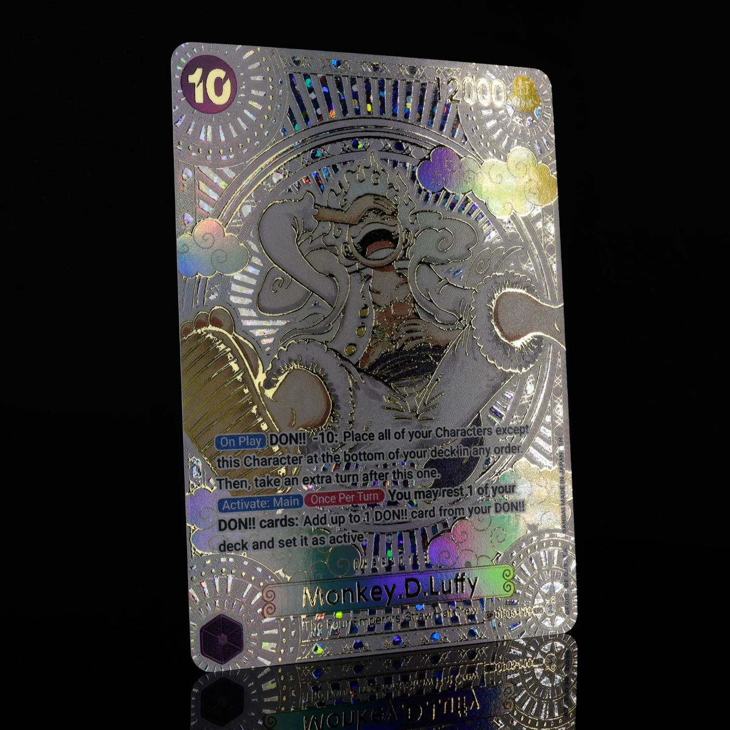 OP05-119 Luffy Gold SP One Piece TCG OPCG English SP Card 10 Cost Purple Luffy Textured Foil Card with Hot Stamping Process