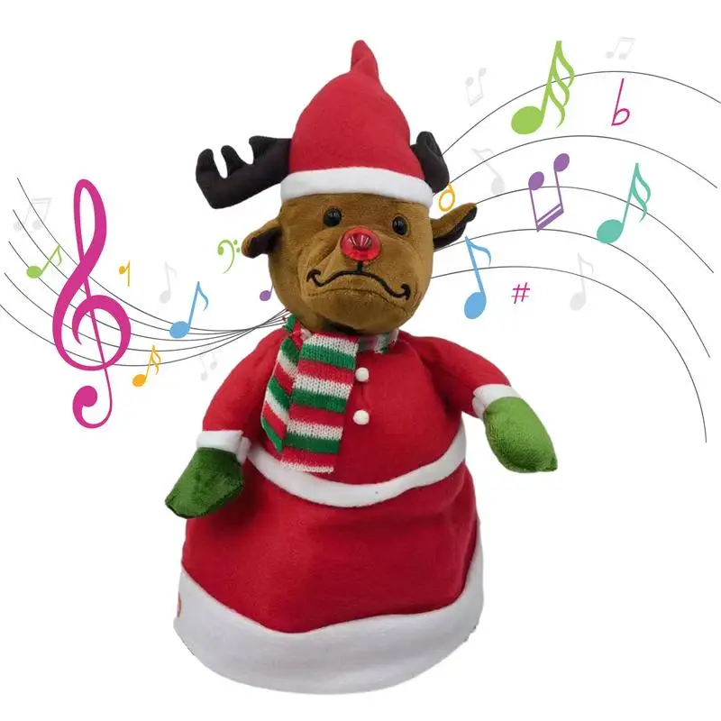 

Singing And Dancing Christmas Hat Electric Swinging Christmas Hat Toy With Music Home Decor Products For Family Gatherings