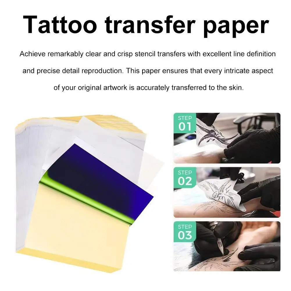 

Бумага для переноса татуировок Листы Трафаретная бумага для переноса татуировок, термотрафаретная бумага для татуировки формата А4 для переноса татуировок