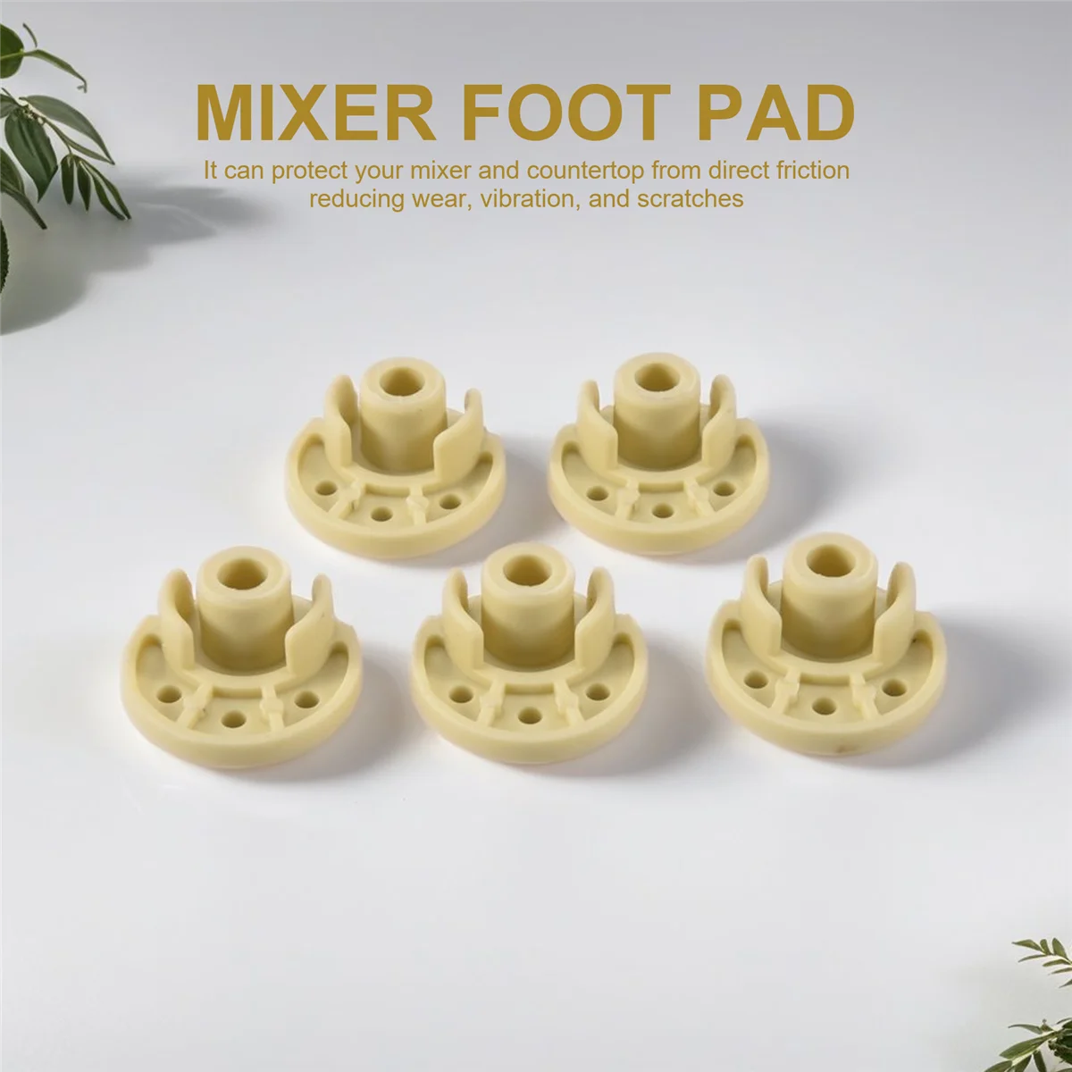 5 Buah Aksesori Mixer Pengganti Tambahan Dudukan Bantalan Bawah Kaki Mixer Kompatibel untuk Mixer KitchenAid 9709707