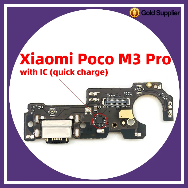 

For xiaomi poco M3 Pro Dock Connector USB Charger Charging Port Flex Cable Board Replacement