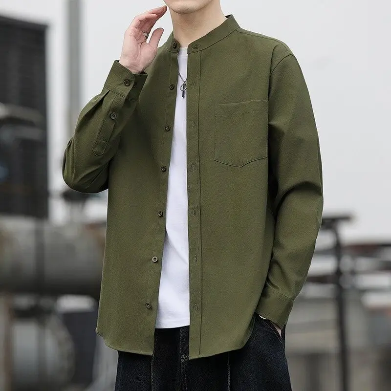 

Свободная куртка с круглым вырезом, цветная, в рабочем стиле, модная, весенне-осенняя, мужская повседневная верхняя одежда для подростков и молодежи