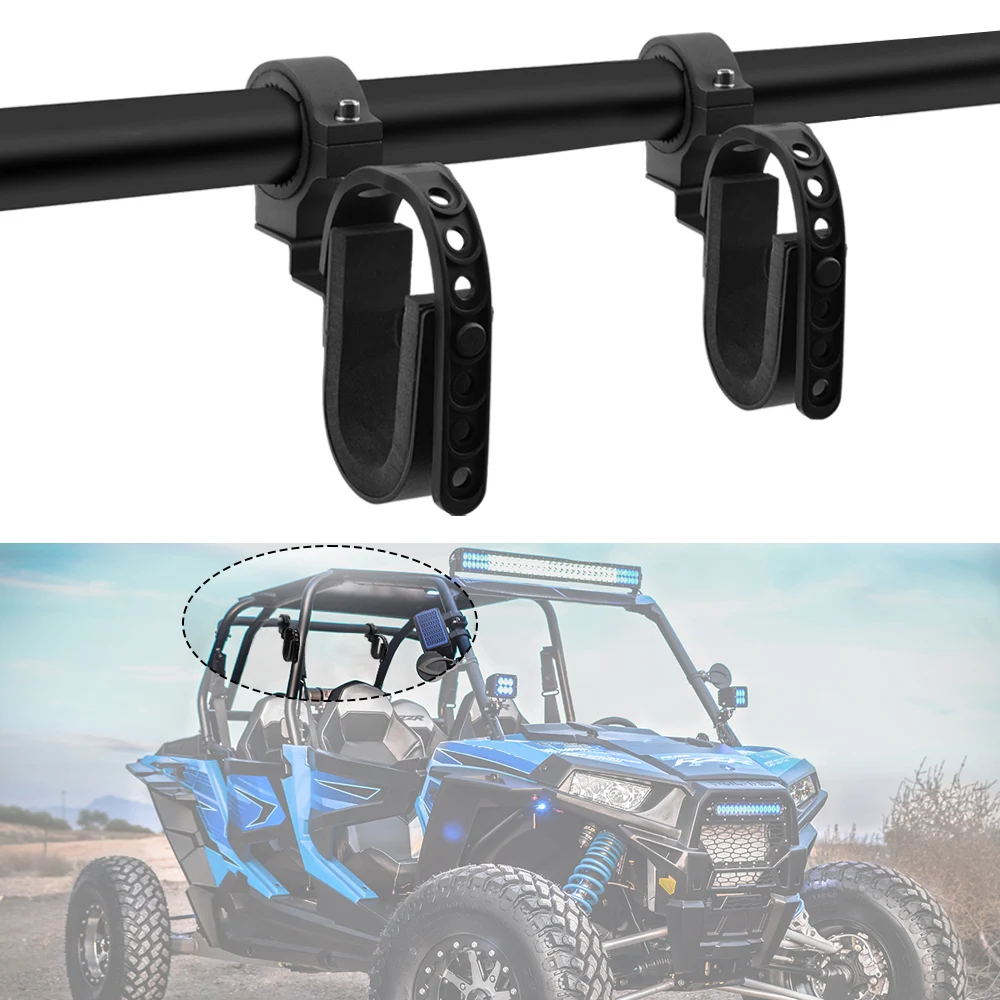 

UTV Gun Rack Holder ATV Gun Holder Shovel Mount Bow Rack Fits for 1.5" 1.75" 2" Roll Bars For Polaris RZR Ranger Can Am Kawasaki