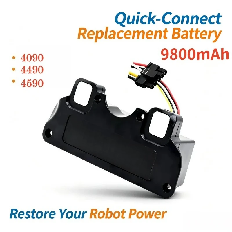 14.4V 9800mAh Lithium Battery for CECOTEC CONGA 4090 4490 4590 4690 Robot Vacuum, Upgrade High-Power Replacement Part