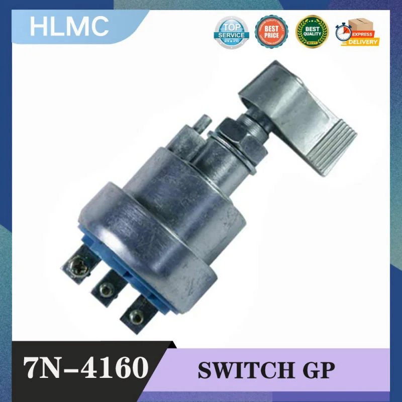

Heat Switch 7N-4160 7N4160 8S7713 8S-7713 9W-1077 3 Line Excavator Ignition Switch with Keys 518 528 530B 615 621 631D 641B 657B
