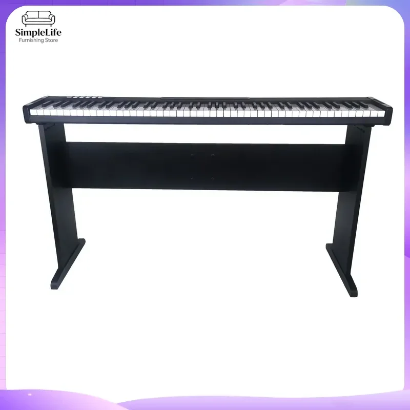 Wooden Piano Stand Keyboard Rack Electronic Digital Piano Frame Music Instrument Support Holder Adjustable X Type Bench view 3
