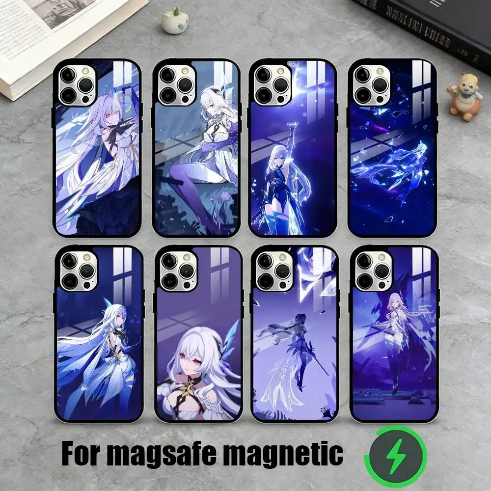 

S-Skirk Genshin Impact Phone Case For iPhone17,16,15,14,13,12,11 Plus,Pro Magnetic For Magsafe Wireless Charging