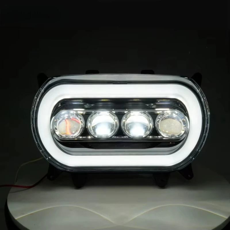 Obrázek 6: Vysoký nepopsaný 120w motos accesorios motoe motorky LED projektor světlomet spojování s drl pro silnice drážkovat 2015+