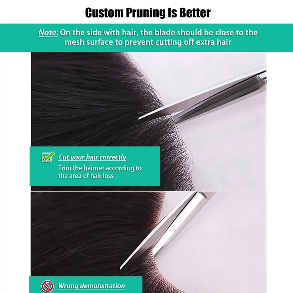 16x2cm Human Hair Toupee Men Forehead Hairpiece Patch Hairline Invisible Seamless Ultra Thin Skin PU Men\'s Capillary Prosthesis