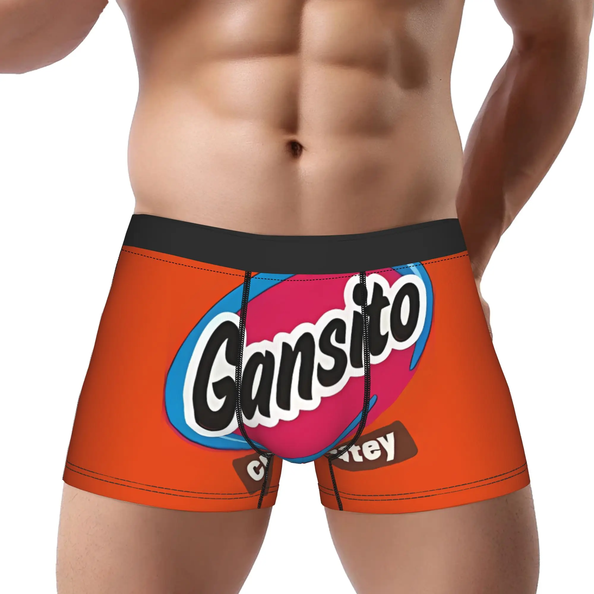Chocolatey Snack Gansito Underpants Bragas transpirables Ropa interior para hombre Pantalones cortos estampados Calzoncillos tipo bóxer