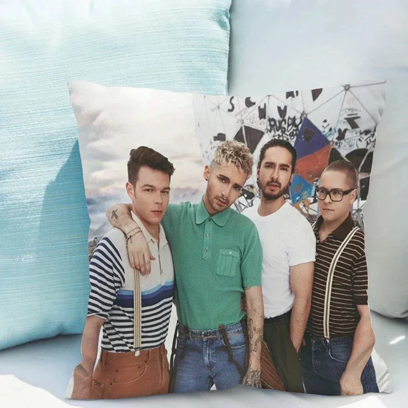 Car Sofa Pillow Cover Tokio Hotel Cushions Double-sided Printing Home Decor Children's Cushion Covers for Decorative Short Plush