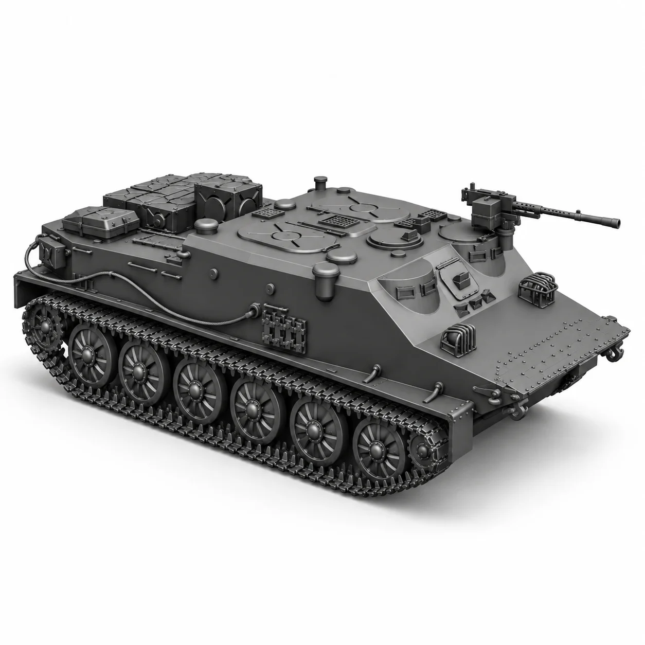 SSMODEL 1/72  1/100 1/144 1/200 Multi-Scale BTR-50PU Soviet coldwar command vehicle Resin Model Kit TSS0288