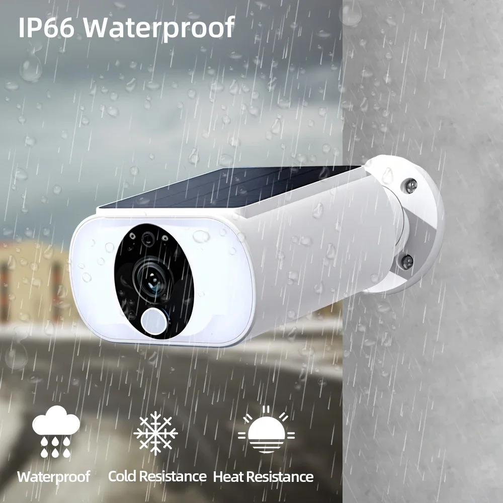 5MP 4CH NVR CCTV Kit 2 Way Audio 4.3 Inch LCD Waterproof Solar Wifi Bullet Cameras Outdoor Security Surveillance System 4CH Set