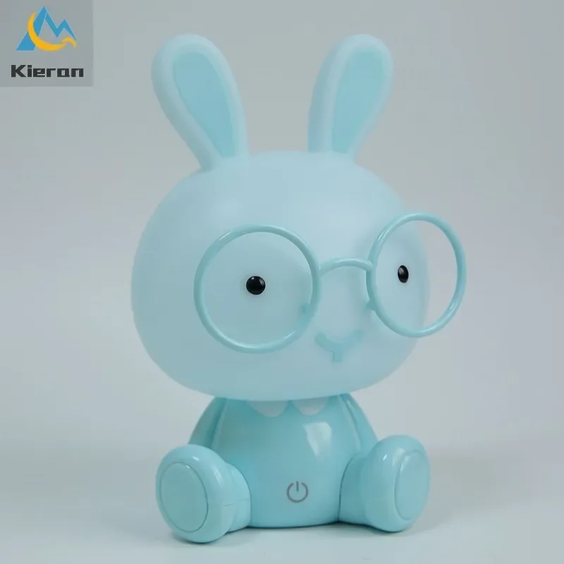 Imagem -05 - Modern Cartoon Night Light For Kids Room Lâmpada Led Decor Coelho Usb Chão Quarto Luminária Toque Interruptor