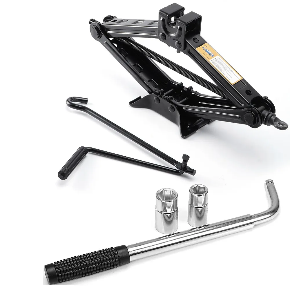 

2-тонный ножничный домкрат, ручка, кривошип, колесо, гаечный ключ, домкрат, автомобильный фургон, гаражный инструмент