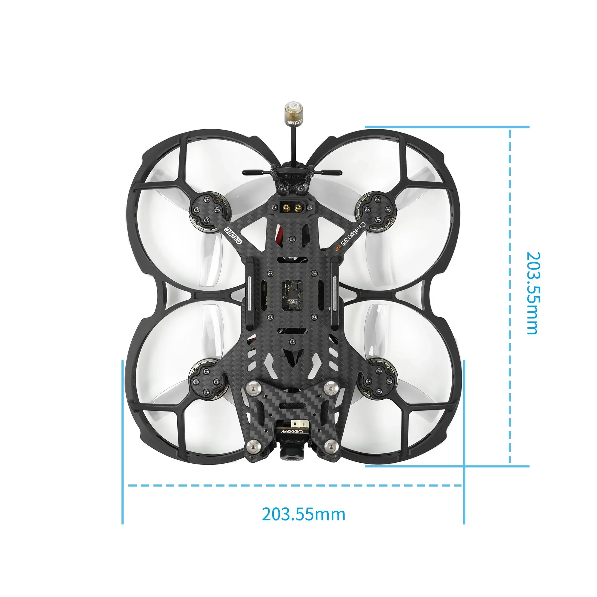 GEPRC-Dron analógico CineLog35 V2 FPV, GEP-F722-45A AIO V2 RAD, 1W, Caddx, Ratel2, SPEEDX2, 2105,5, 2150KV, 6S, 3,5 pulgadas, Cinewhoop