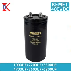 KEMET oryginalne kondensatory elektrolityczne śrubowe falownik 400V 1000UF 2000UF 3300UF 4700UF 5600UF 6800UF śruba kondensator aluminiowy