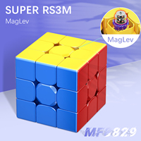 MoYu Super RS3M Maglev Magic Cube 3x3 2022 RS3M Series Magnetic Speed Cube Professional Speed Puzzle Children's Fidget Toy