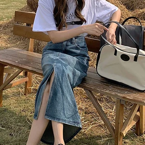 8 Main Sales Midi Jeans Skirt - №5