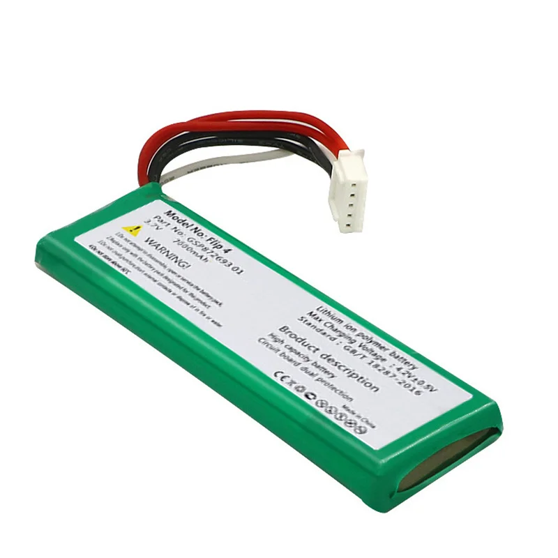 3.7v Battery For JBL Flip 4 Flip4 7000mAh Rechargeable Battery GSP872693 01 For JBL Speaker Flip 4 Flip4 Special Edition Bateria