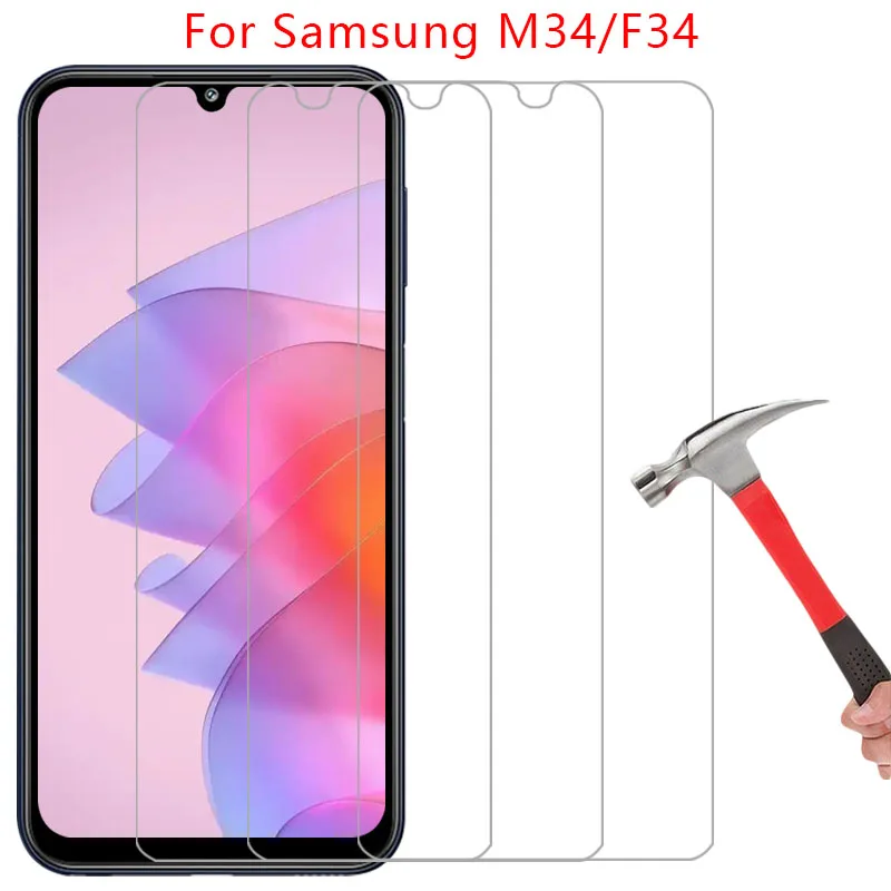 protective tempered glass for samsung galaxy m34 f34 5g screen protector on samsungm34 galaxym34 m f 34 34m 34f film samsumg 9h