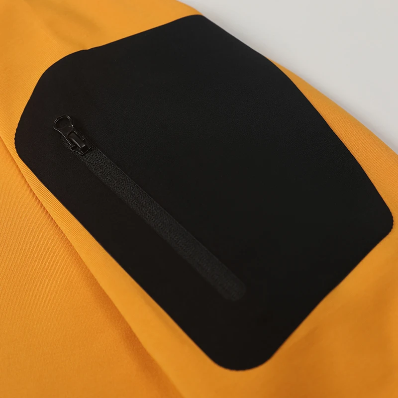 Мужская тренировочная рубашка с полумолнией для выступлений, эластичный топ из полиэстера 90/10 с 4 иглами для тренажерного зала, бега, баскетбола и зимних тренировок