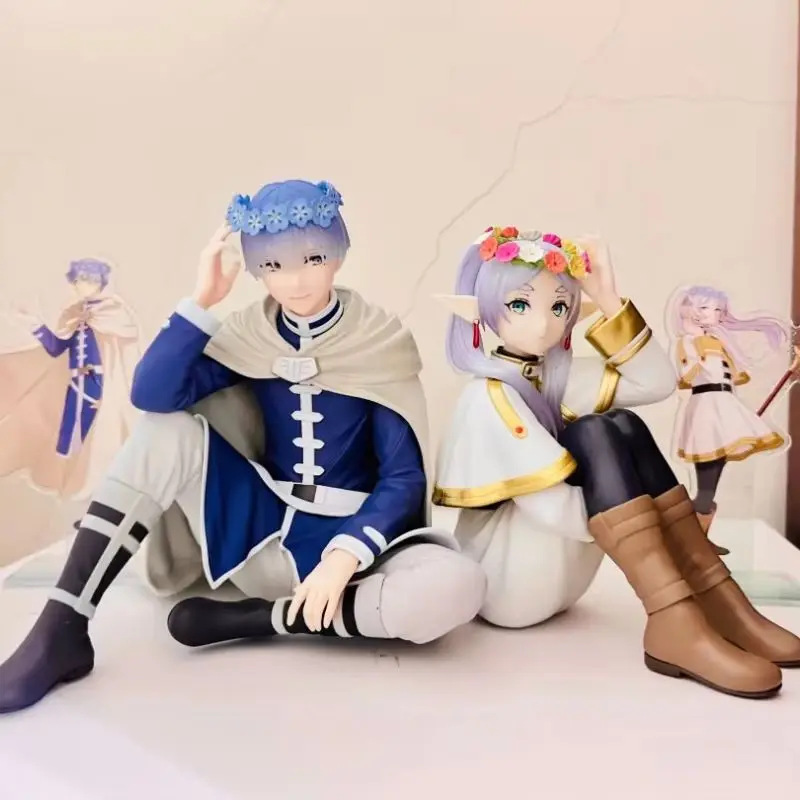 

Authentic Bandai Frieren:Beyond Journey'S End Espresto -Flower Crown- Frieren Himmel Pvc 15/13cm Anime Action Figures Model Gift