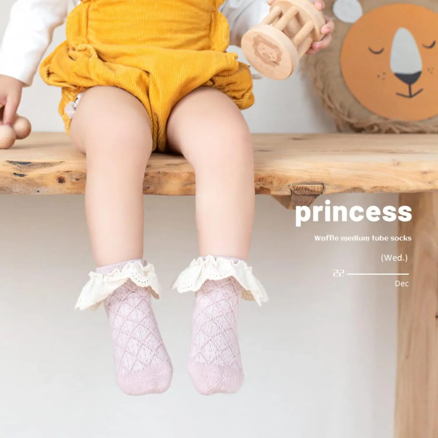 Baby Girl Socks Princess Toddler Uniform Socks Tube Ruffled Stockings Mary Janes Socks Newborn Infant