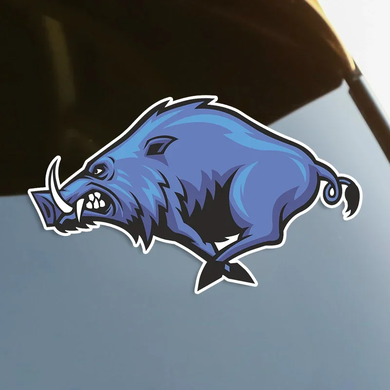 

Angry Wild Boar Hog Pig Self-adhesive Decal Car Sticker Waterproof Auto Decors on Bumper Rear Window Laptop Choose Size