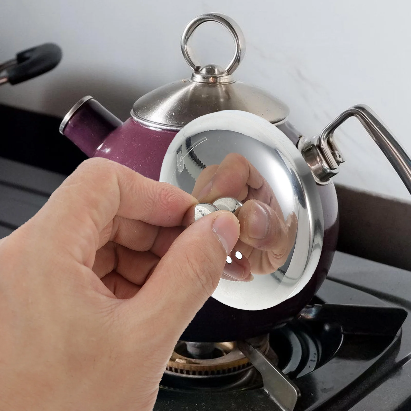 

Reusable Kettle Lid Tea Drain Filter Ceramic Teapot with for Brewing Stainless Steel Glass