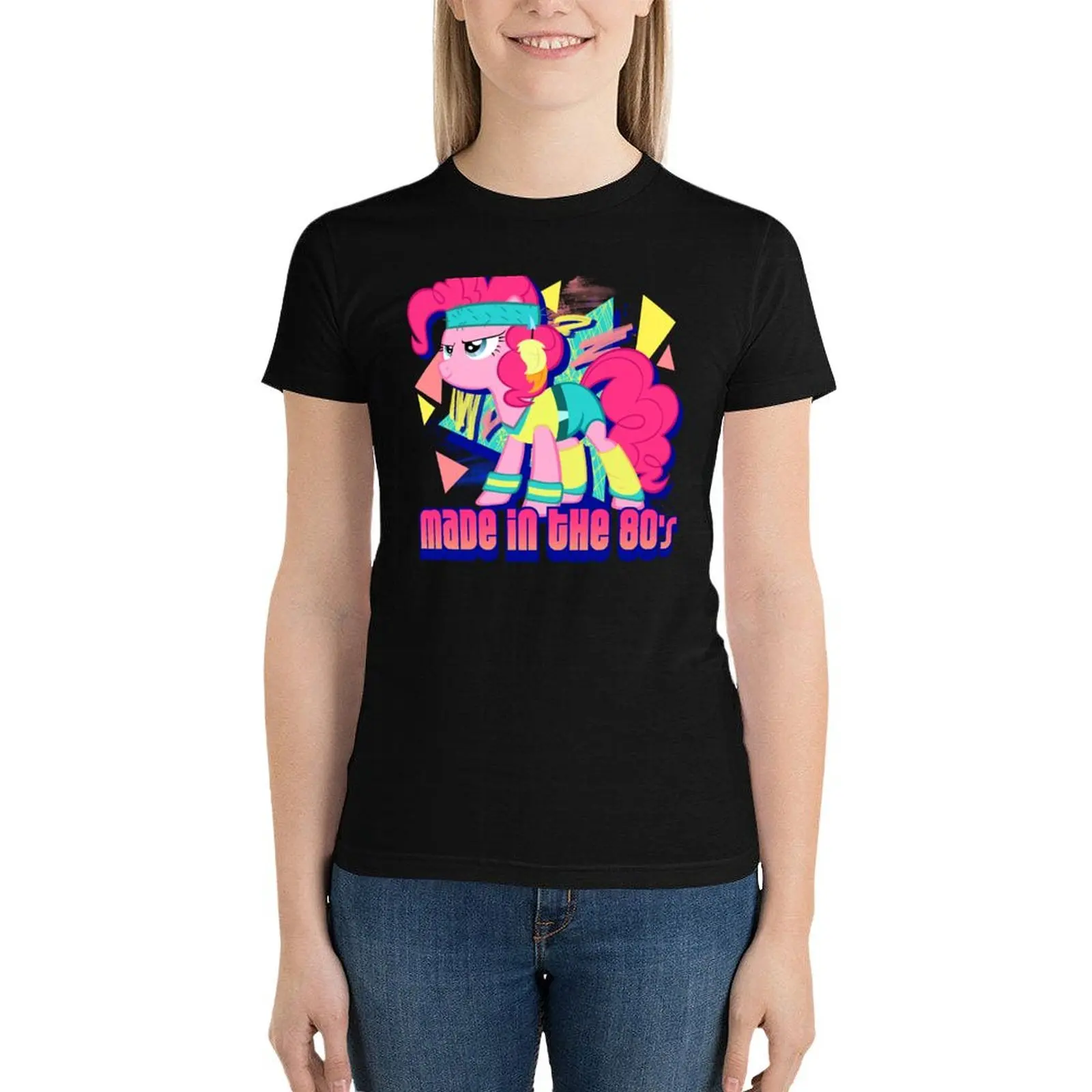 

Made In The 80's T-Shirt female Female clothing shirts graphic tees kawaii clothes oversized workout shirts for Women